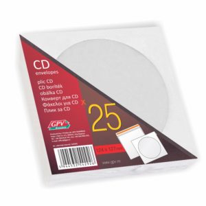 CD, 25 envelopes, gummed, offset, 90 g/sm, 164292